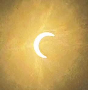 Sandra Ramos of the National Parks Conservation Association took this photo just as the solar eclipse was near at its peak just before noon last Saturday. She was among between 250 and 300 people attending a solar eclipse viewing and celebration at the Big Thicket Visitor’s Center near Kountze last Saturday. More event photos inside.