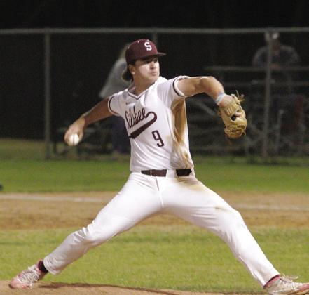 Logan Simmons is the Tigers ace. He allowed one run and two hits during a game against Vidor on Tuesday. He pitched 6 1/3rd inning. While he was on the mound he struck out an unbelievable 16 batters. Photo by Danny Reneau