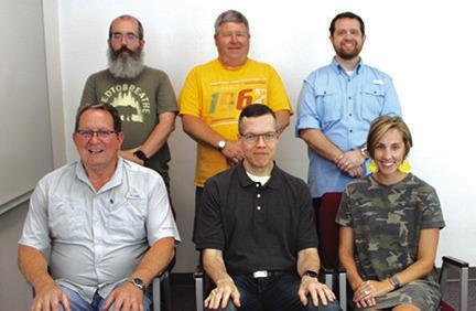 Members of the newly-formed FBC Academy Board of Directors are,front row from left, Alan Sanford, chairman; Don Norwood, vice chairman; Sierra Fisher, secretary; and back row, T.J. Brawley, Mark Hill and James Parsley.Not shown is Dr.Mark Carpenter,pastor,who is also on the board. Photos by Dan Eakin