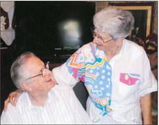 Willard Dean Hill and Willadean Hill are obviously still in love as this photo was taken several months before he died in 2014.They were married for 69 years.