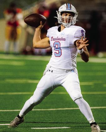 Quarterback Lucas Powell has been the Raiders’ leader all season. The Raiders will play Tyler Chapel Hill on Friday at Randall Reed Stadium in New Caney.