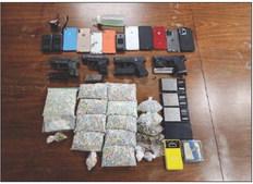 These are among those seized during a search of a residence on South 14th Street in Silsbee last Friday.