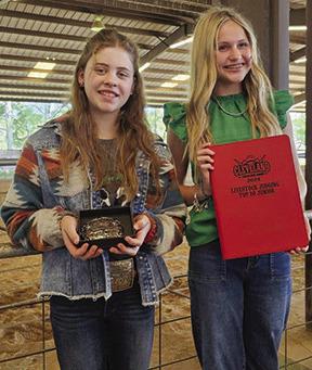 Hardin County 4-H members completed at the Cleveland Livestock Judging Competition on April 5th. Kyleigh Swearingen won Junior High Point Individual, and Brooke Brinkley won 10th place Junior High Point Individual. The junior competing team which consisted of Kyleigh Swearingen, Brooke Brinkley and Halston Pittman placed 4th Overall.