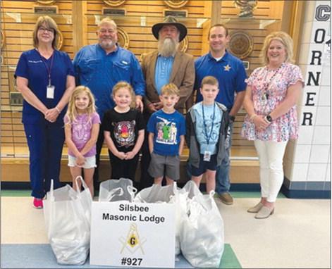 Members of the Silsbee Masonic Lodge recently came to Silsbee Elementary School and donated a large number of dental care items.This was part of the lodge’s Fantastic Teeth Program. Courtesy photo
