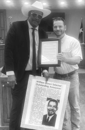 Nationally acclaimed disc jockey William “Boy”Brown from Beaumont was honored with a proclamation by Silsbee Mayor Kevin Garner near the beginning of the regular city council meeting Monday night.