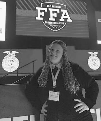 Cheyenne Cooley at 2022 FFA National Convention. Photo Courtesy of Silsbee ISD.