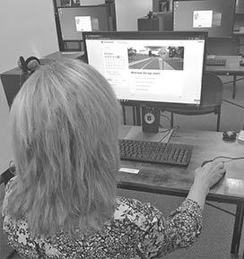 PHOTO COURTESY OF TAMI WINGER, KOUNTZE PUBLIC LIBRARY Driver’s ed online course at Kountze Library.