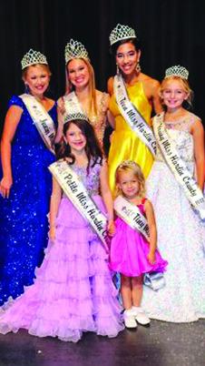 Miss Hardin County Pageant Queens are( bottom to top, left to right) Petite Miss Hardin County Aniston Cousins, Tiny Miss Hardin County Emerson Lindsey, Junior Miss Hardin County Aniston Yu,Miss Hardin County Brianna Miller, Teen Miss Hardin County- Madelyn Foster, and Young Miss Hardin County Lilyian Hallmark.Not pictured is Little Miss Hardin County Abella Ceja. Photo courtesy of Jordan Hopkins
