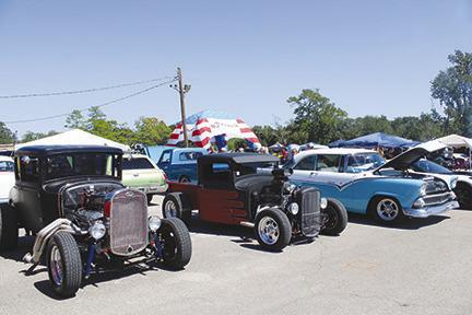 Vehicles from the past such as these were among scores viewed by hundreds of people at the annual Cruise’n Silsbee event last Saturday adjacent to Kirby Memorial Stadium. Dan Eakin photo
