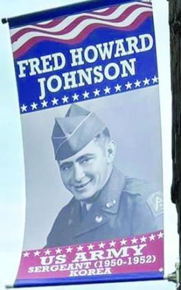 Fred Johnson’s banner