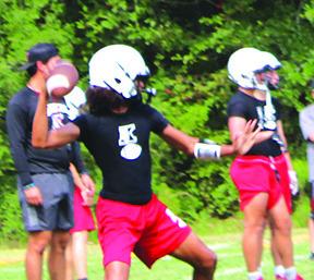 The Kountze Lions are working hard in an effort to be stronger this year.Coach Todd Paine said 41 players arrived for workouts Monday and are eager to work toward a good season.They will open their season at Brazos on Sept.1 and then be at home on Sept.8 against Evadale.Game time is 7 p.m.