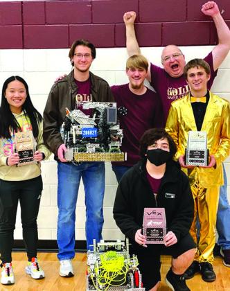 The Silsbee High School Robotics team has been competing against 5A and 6A competition. Now they will compete in the state competition against 4A teams. SHS has three Robotics teams but only three will be allowed to compete for a chance to go to state.The squad has been dominating their upper level competition. Photo by Kelsey Johnson