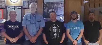 Members of RayRay’s Wild Ones 9 ball team are, from left, Roy Price, Ray White, David Jordan,Tyler Dozier and Rusty Gaines. Courtesy Photo