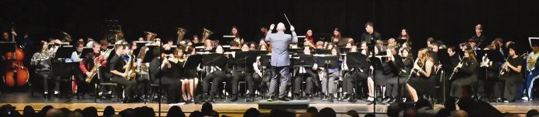 The Silsbee High School and EJM SMS bands showed their talents at the All Region Band Concert on Jan. 20.