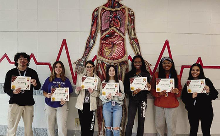 Seven SHS Health Science students excel in, pass National Certification exam