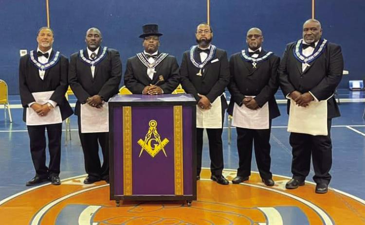 Truth Lodge #38 installation was held Sunday,November 6 under the HB Turner Grand Lodge of Texas AF&amp;AM with Grand Master ANDRE JONES presiding. Pictured are founding member (from left to right) Kenneth Cleaver,Kenya Wilson,Daniel Williams, Dalfred Sonnier, Jimmie Powell, and Eugene Roberson. Not pictured are Horace Mc-Daniel and Marshall Sells. Courtesy Photo