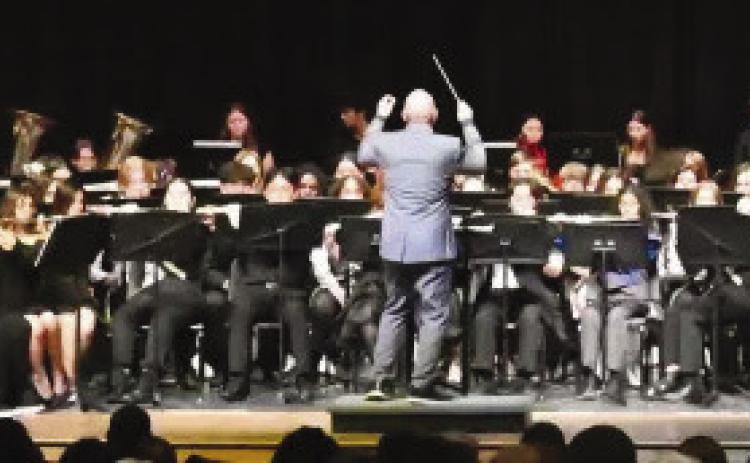 The Silsbee High School and EJM SMS bands showed their talents at the All Region Band Concert on Jan. 20.