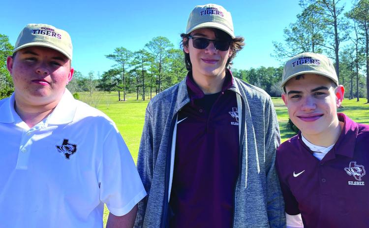 Silsbee participated as medalists in the tournament but came up short.Pictured are (from left) Cody Johnston, John Alaniz, and Andrew Hutto.